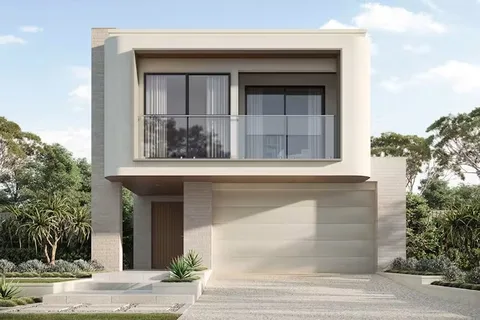 Cityview home design on display at Rochedale - contemporary entertainer's double storey home