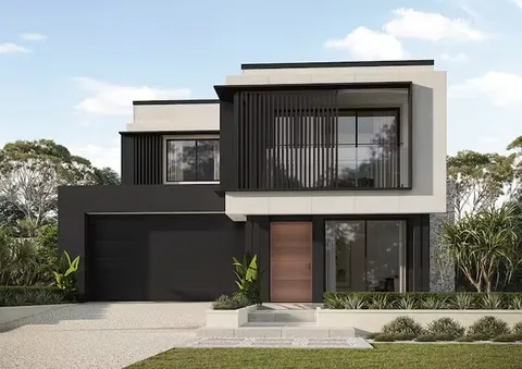 Aspen home design - resort-style double storey home facade