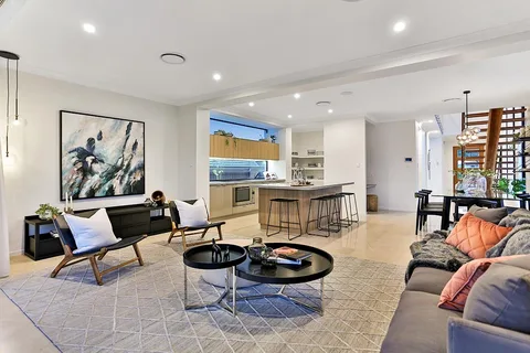 Kitchen and living room interior