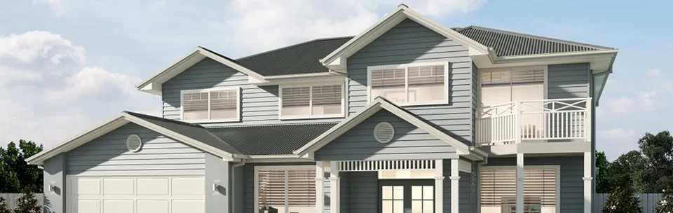 Hampton East home design - classic Hamptons-style double storey home
