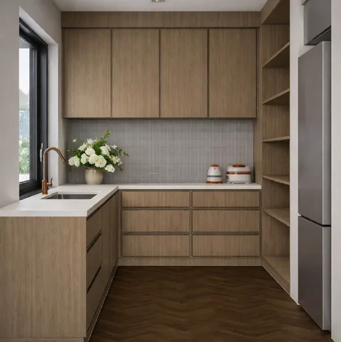 Rosewood butler's pantry render