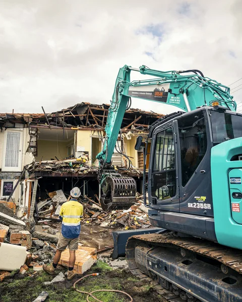 Original Rosewood home during demolition
