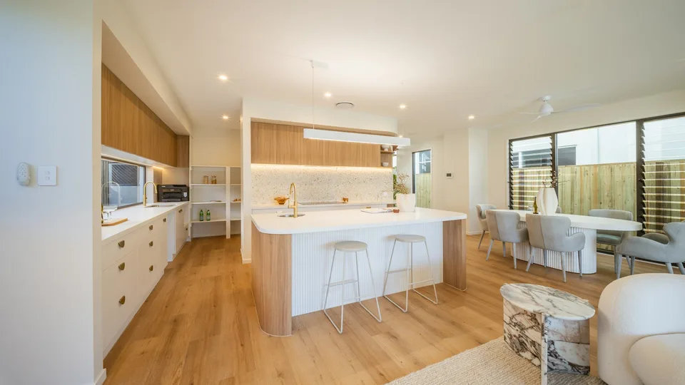 A light-filled gourmet kitchen