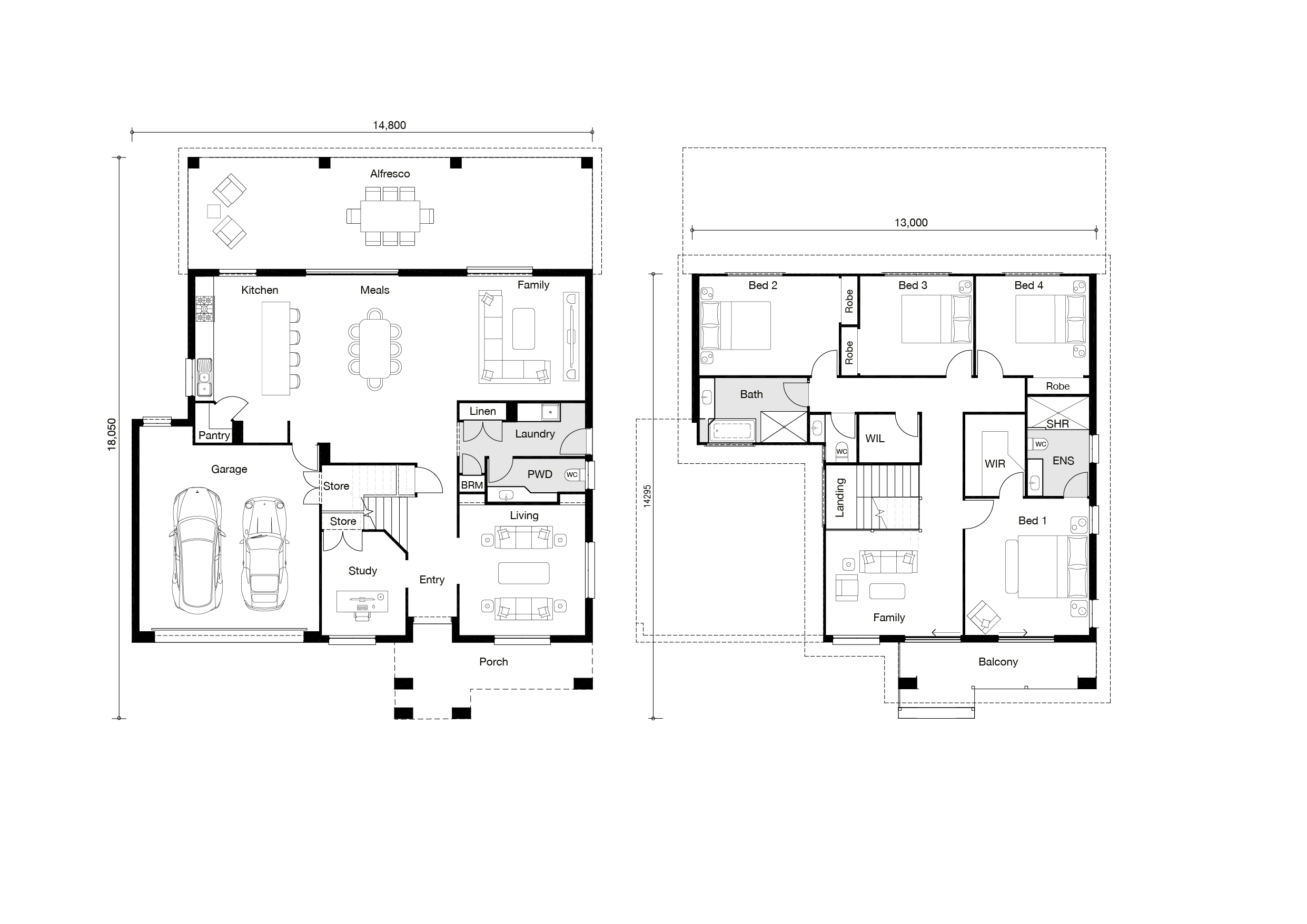 Floor plan for Beachview home