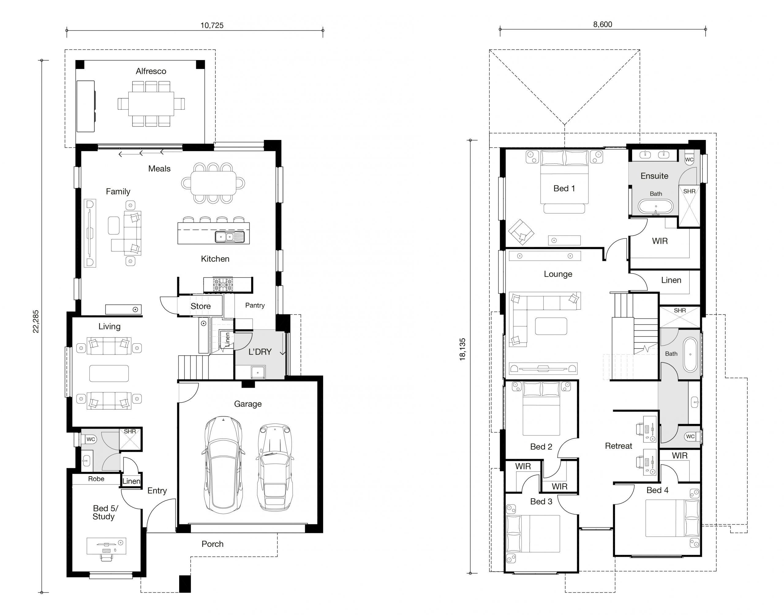 Floor plan for Bellevue home