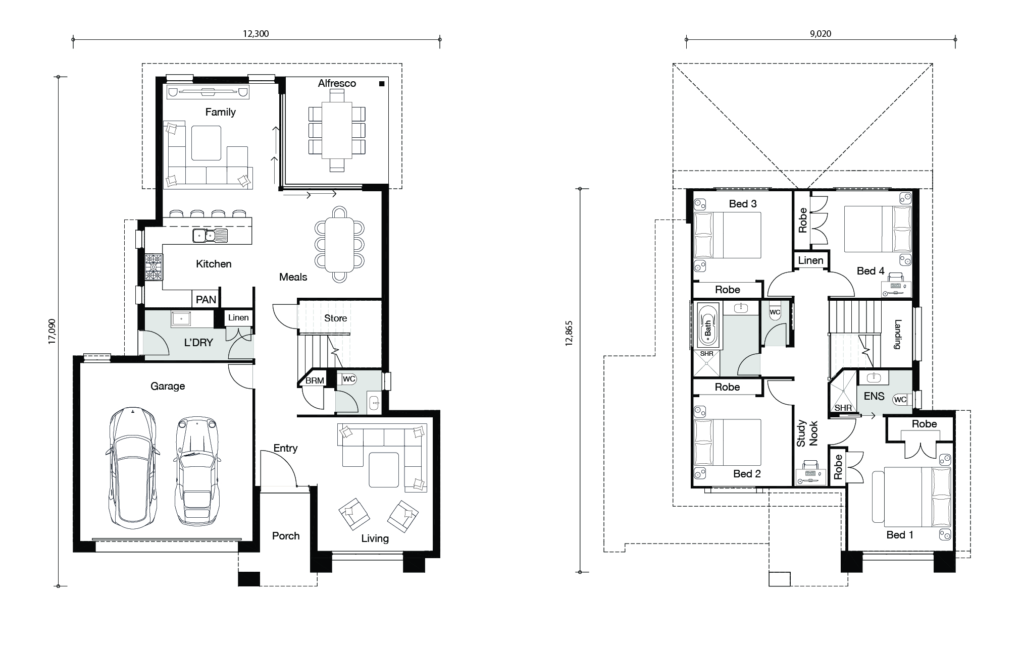 Floor plan for Haven 247 home