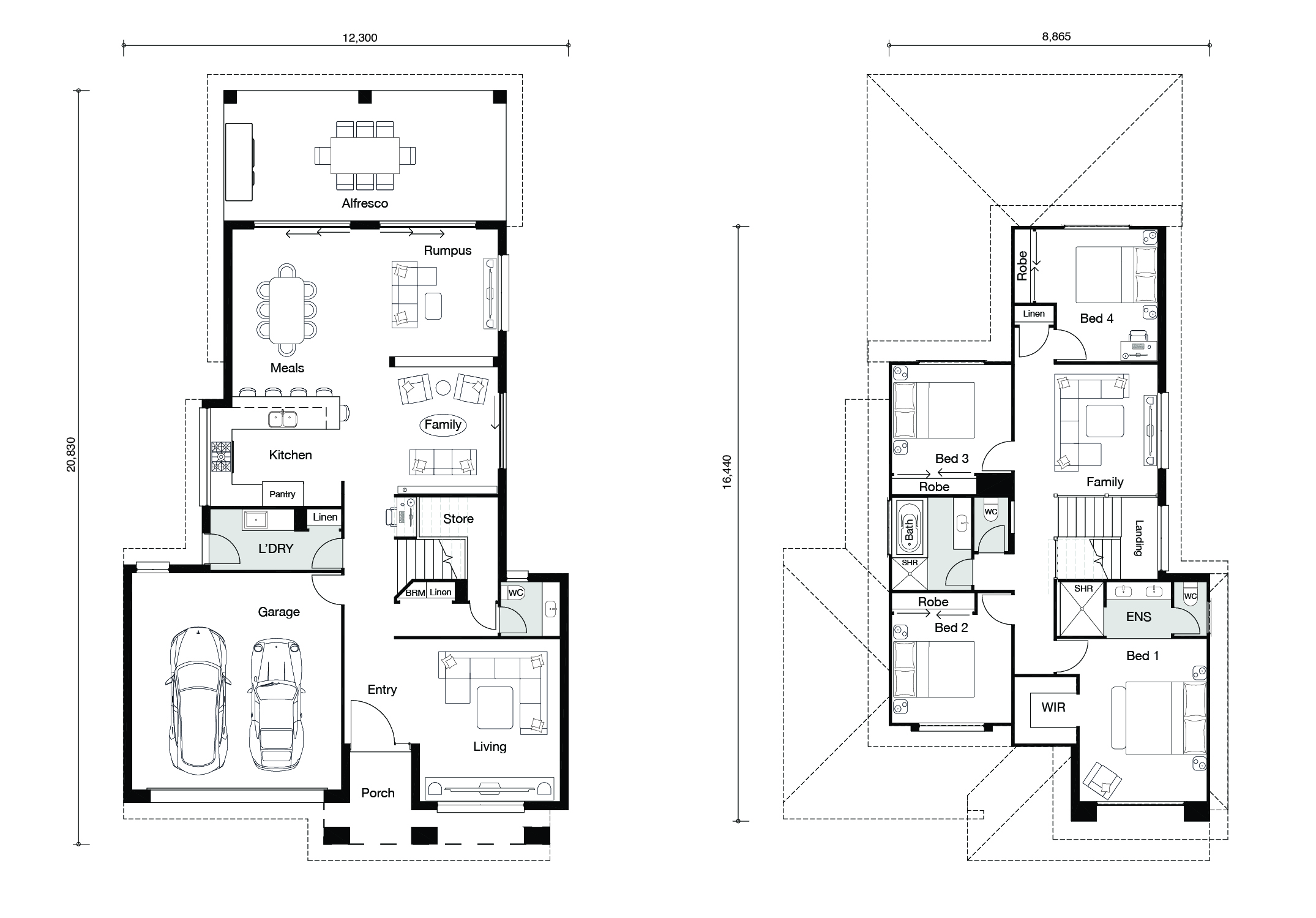 Floor plan for Haven 301 home