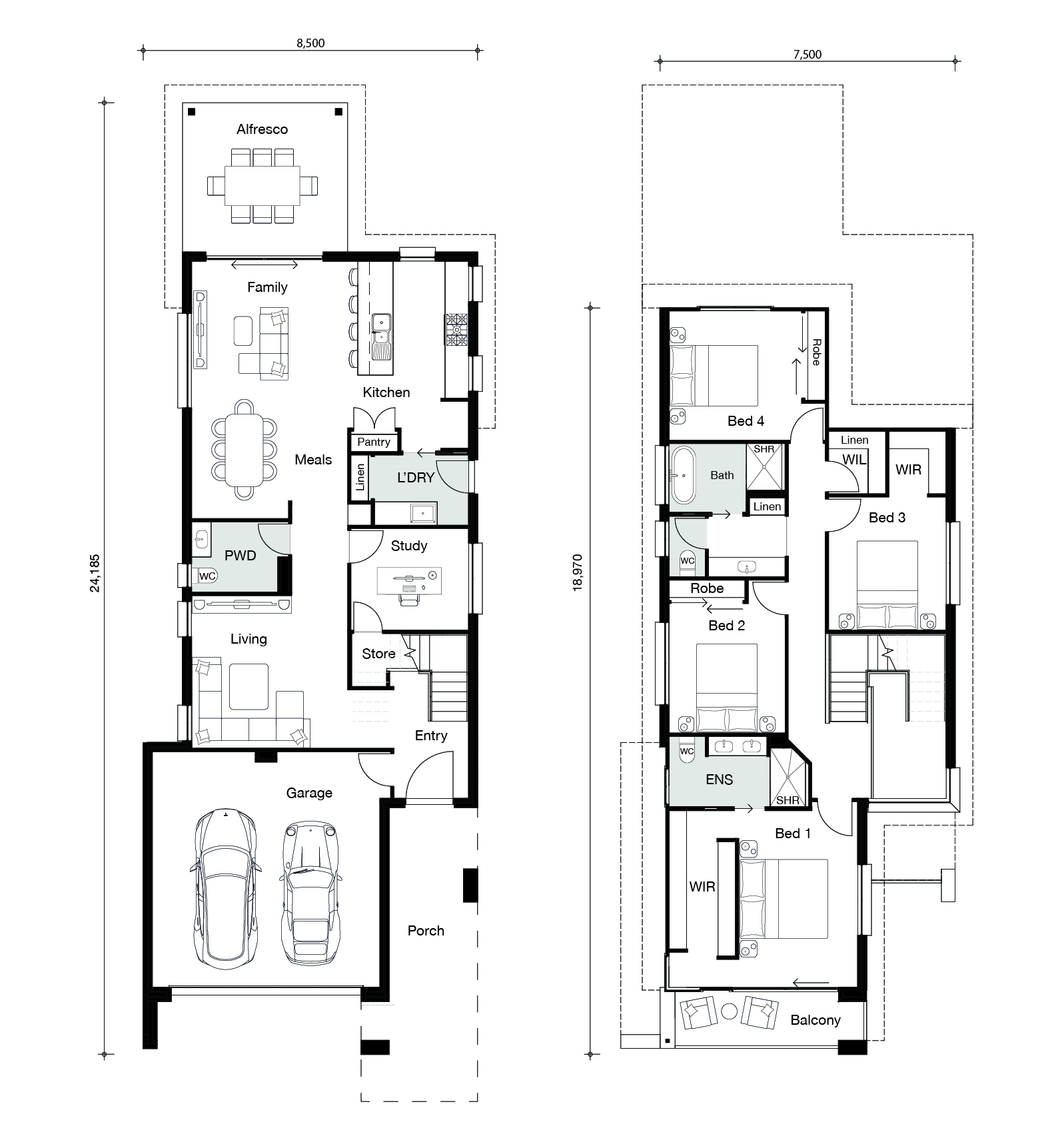 Floor plan for Resort home