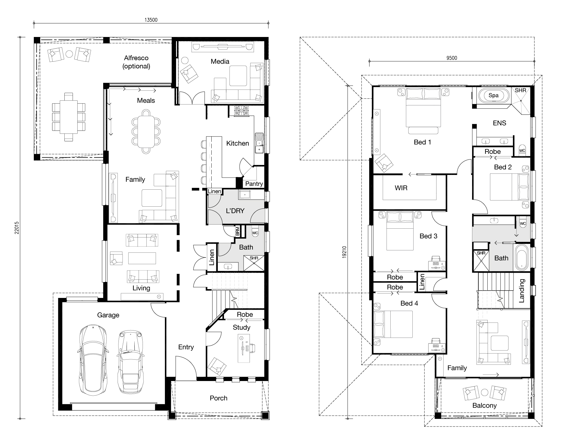 Floor plan for Seabreeze Outlook home