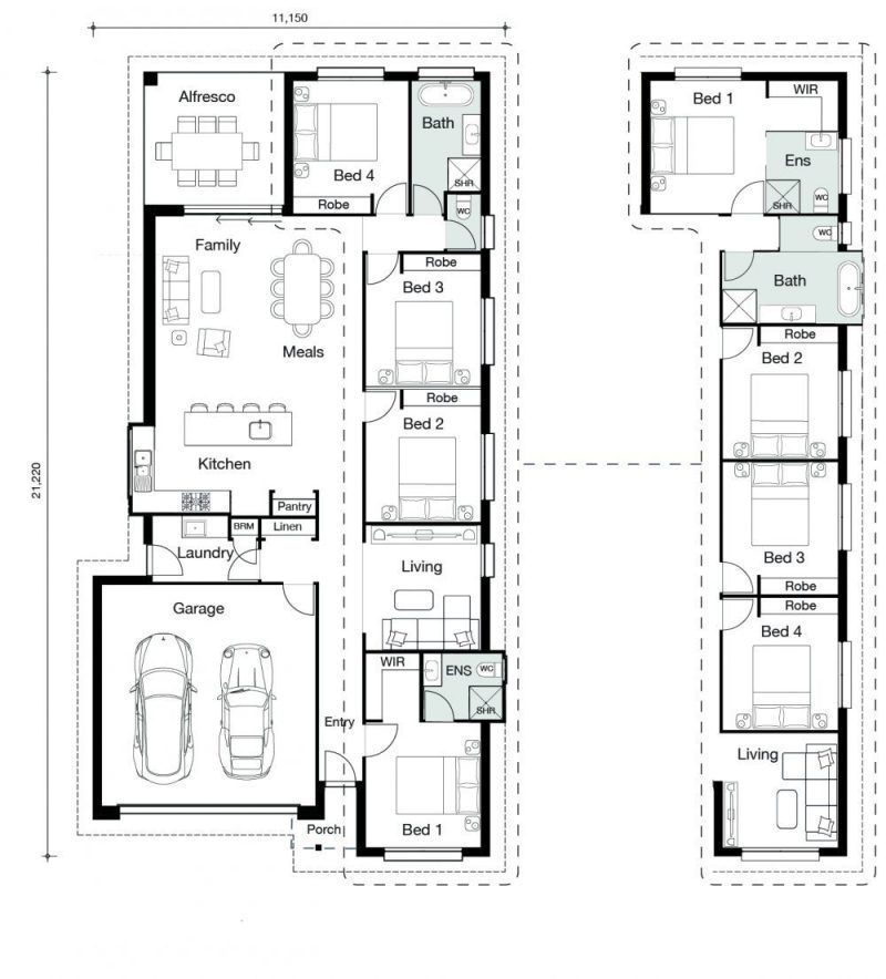 Floor plan for Ascot home