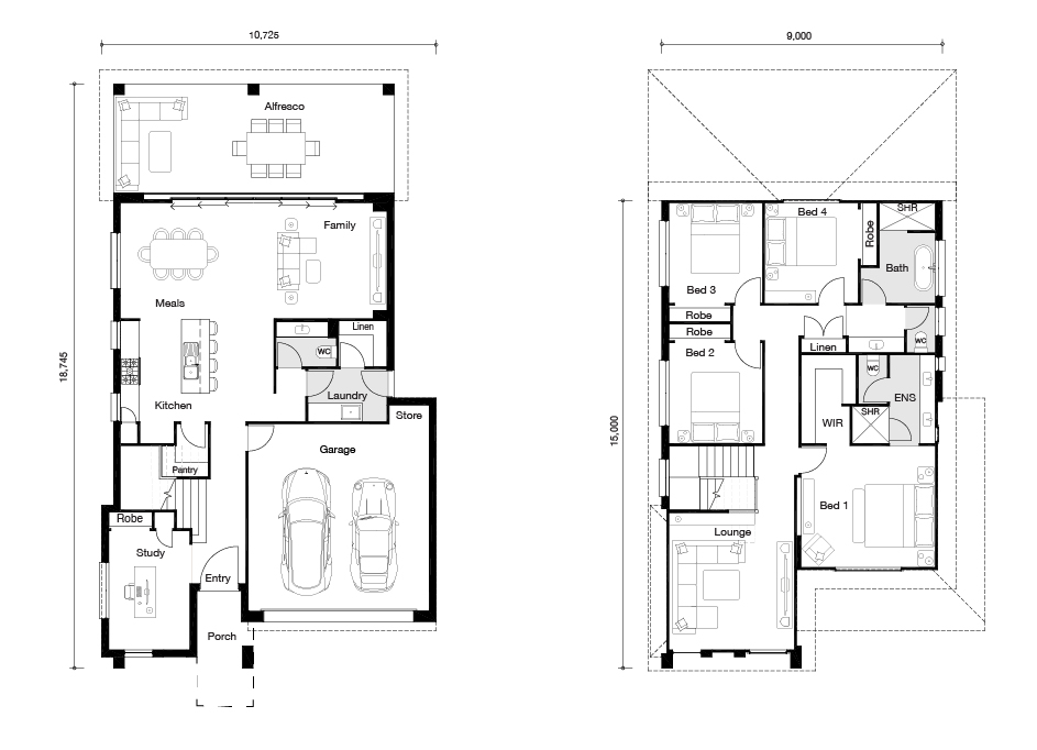 Floor plan for Parkview Entertainer home