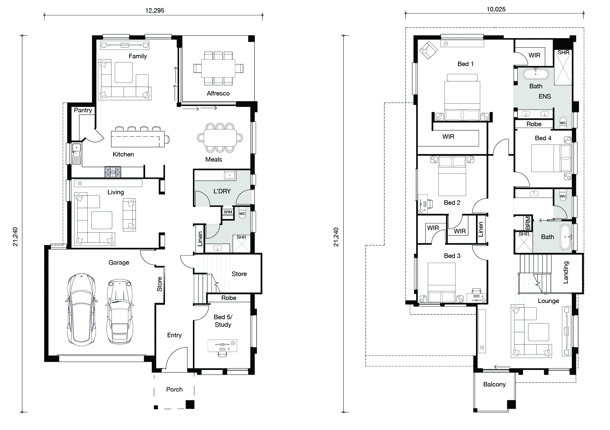 Floor plan for Sorrento Vogue home