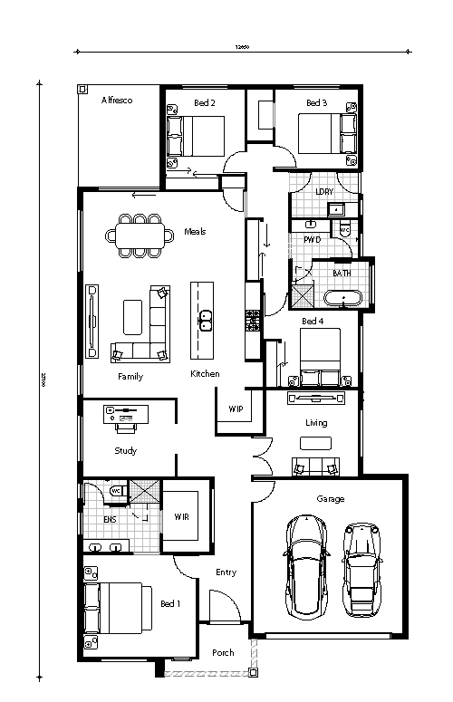 Floor plan for Aspire home