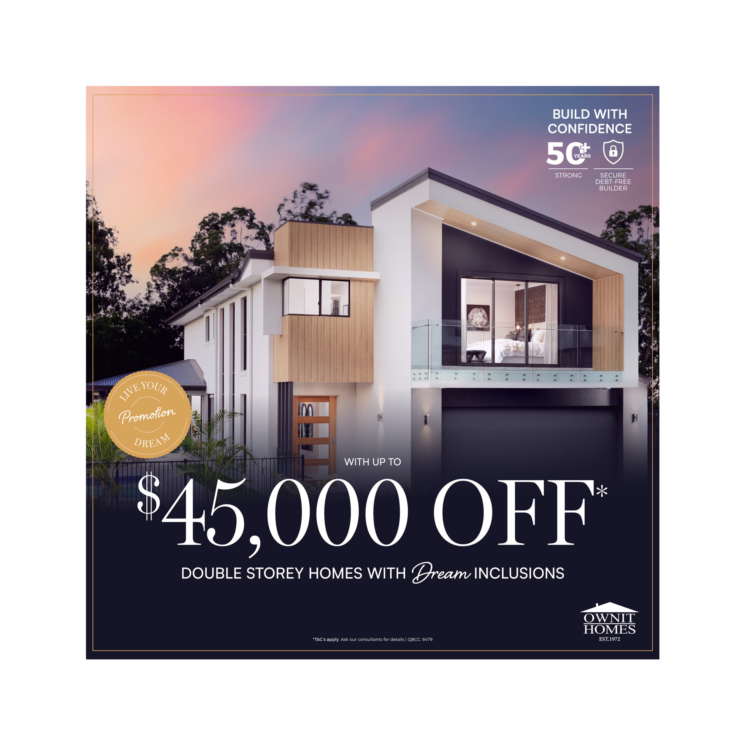 Marketing Image for Up to $45,000* off Double Storey Homes with Dream Inclusions promotion